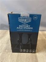 Halfords 3 Tonne Ratchet Axle Stands Heavy Duty New Never Used In Box T103