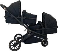 My Babiie Mb33 Tandem Pushchair - Black Leopard