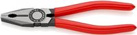 Knipex High Leverage Combination Pliers, Plastic Grip, 180m (03 01 180)