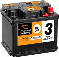 Halfords Hb063 Lead Acid 12V Car Battery 3 Year Guarantee