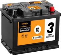 Halfords Hb013/Hb027 Lead Acid 12V Car Battery 3 Year Guarantee