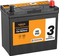 Halfords Hb053/Hcb053 Lead Acid 12V Car Battery 4 Year Guarantee