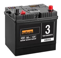 Halfords Hb005/Hcb005 Lead Acid 12V Car Battery 4 Year Guarantee