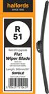 Halfords R51 Wiper Blade - Flat Upgrade - Single