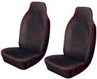 Cosmos Hi Back Extra Front Pair Seat Covers Black/Red