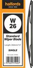 Halfords W26 Wiper Blade - Single