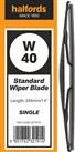 Halfords W40 Wiper Blade - Single