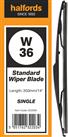 Halfords W36 Wiper Blade - Single