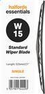 Halfords Essentials Single Wiper Blade W15 - 21 Inch