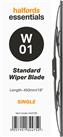 Halfords Essentials Single Wiper Blade W01 - 18 Inch
