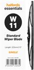 Halfords Essentials Single Wiper Blade W11 - 13 Inch