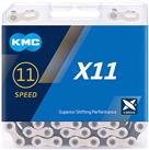 Kmc X11 11 Speed Chain, Silver/Black, 114L