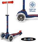 Mini Micro Deluxe Led Wheels Navy Kids Scooter