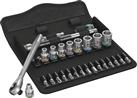 Wera 8100 Sa 7 Zyklop Metal Ratchet Set With Push-Through Square