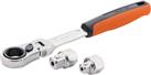Bahco Pass-Through Ratchet Set With Hex - Sq Dr Adaptors