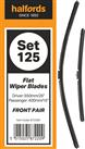 Halfords Set 125 Wiper Blades - Front Pair