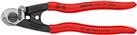 Knipex Wire Cable Cutters, Plastic Grip (95 61 190)