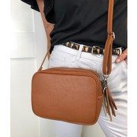 Chestnut Leather Tassel Camera Bag