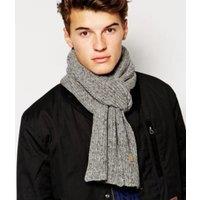 Carhartt Grey Wool Rich Anglistic Scarf