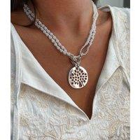 Beaded Tree of Life Pendant Necklace