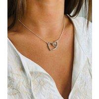Silver Entwined Heart Necklace