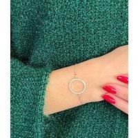 Gold Vivienne Diamante Drawstring Bracelet