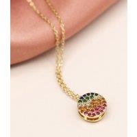 Pom Gold Rainbow Necklace Size One Size