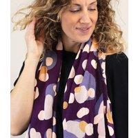 Pom Purple Spot Bamboo Scarf Size One Size