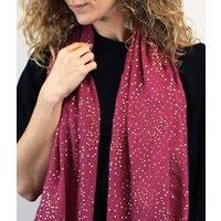 Pom Pink Gold Dot Scarf Size One Size