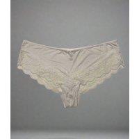 White Lace Trim Midi Briefs Size 22