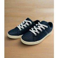 Chambray Canvas Trainers Size 6.5