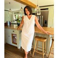 Grey Lace Trim Nightdress Size 12/14