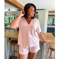 Pink Cotton Modal Short Pyjama Set Size 22