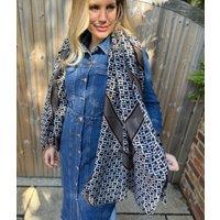 Ivory Classic Geo Print Scarf