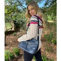 Navy Large Crossbody Handbag
