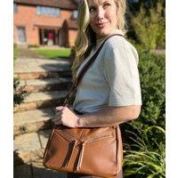 Tan Large Crossbody Handbag