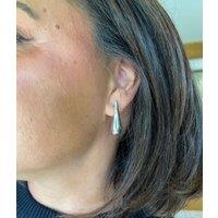 Silver Long Teardrop Earring Size One Size