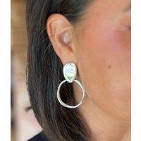Silver Statement Drop Earring Size One Size