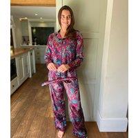 Luxury Satin Cheetah Pyjamas with Hanger Size 18/20