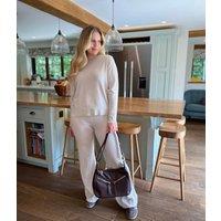 Natural Round Neck Merino Wool Co-Ord Set Size 22/24