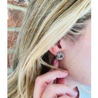 Silver Diamante Knot Clip On Earrings