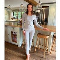 Grey Thermal Long Sleeve Top & Leggings Set Size 10/12