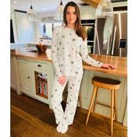 Grey Paw Print Cozee Home Pyjama Set Size 14
