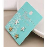 POM Starfish Stud Earring Duo Set