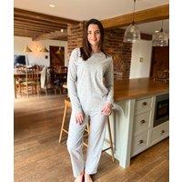 Grey Polka Dot Cotton Pyjama Set Size 14/16