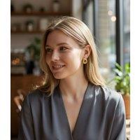 Golden Knot Clip On Earrings