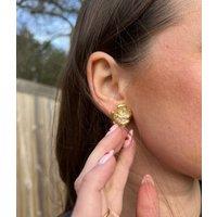 Golden Flower Earrings