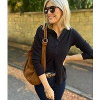 Tan Suede Willow Slouch Bag
