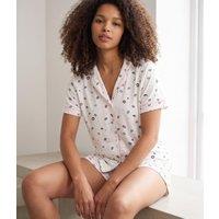 Lips Print Revere Short Pyjama Set Size 16/18