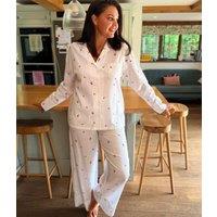 Cherry Print Cotton Pyjama Set Size 8R